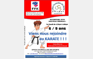 NOUVEAU CRENEAU KARATE pour les 6/9 ans