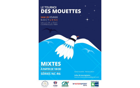 TOURNOI DES MOUETTES - Badminton - 29 février 2020