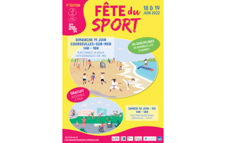 FETE DU SPORT - Courseulles-sur-Mer - Dim 19 juin 2022 de 14h à 19h