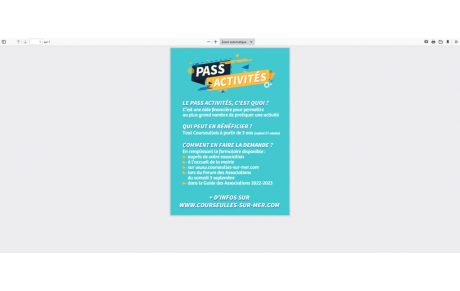 PASS ACTIVITES 2022 - Mairie de Courseulles-sur-Mer