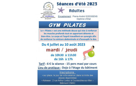 SEANCES PILATES - été 2023