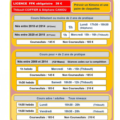 ACTIVITES 2026/2027
