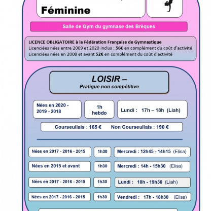ACTIVITES 2026/2027